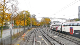 ★ Autumn cab ride Rothenburg  Bern  Fribourg Switzerland 102019 [upl. by Adnahcir578]