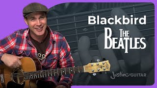 Blackbird Guitar Lesson  The Beatles  Accurate amp Detailed [upl. by Ahsirahc]