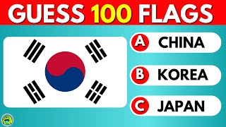 Guess And Learn 100 Flags FLAG QUIZ [upl. by Mandel]