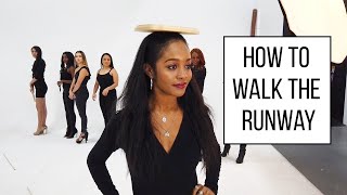 How To Walk The Runway Like A Model  Modeling Course  Part 1 [upl. by Emearg996]