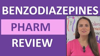 Benzodiazepines Benzos Pharmacology Anxiety Medication Sedative Nursing NCLEX [upl. by Eizle950]