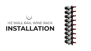 Ultra Wine Racks amp Cellars  Installations HZ Wall Rails [upl. by Ardnoek]