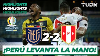 Highlights  Ecuador 22 Perú  Copa América 2021  Grupo BJ4  TUDN [upl. by Nereen406]