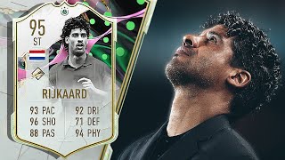 95 SHAPESHIFTERS ICON RIJKAARD PLAYER REVIEW FIFA 23 [upl. by Namref]