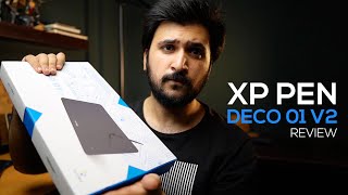 Best DRAWING Tablet For Beginners XP Pen DECO 01 V2 ReviewUnboxing [upl. by Cha290]