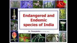 Endangered and Endemic species of India [upl. by Dace]