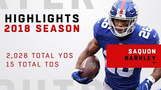 Saquon Barkleys FULL Rookie Highlights [upl. by Ardnal]