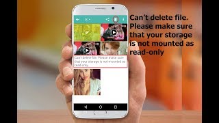 How to Fix Can’t Delete Video Audio Image amp Data In Android Phone No Root [upl. by Etteuqram]