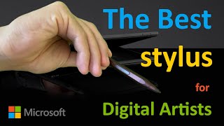 The BEST stylus for Digital Artists and Note takers NEW Raphael 520 two button 4 Microsoft Surface [upl. by Becker]