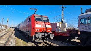 Führerstandsmitfahrt  Cabview BR 152 Treuchtlingen  Augsburg [upl. by Rohclem]