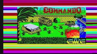 Commando  Zx Spectrum Loading amp Gameplay [upl. by Newg940]