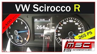 VW Scirocco R 20 TSI DSG Sound 0100 Acceleration Topspeed [upl. by Retseh693]