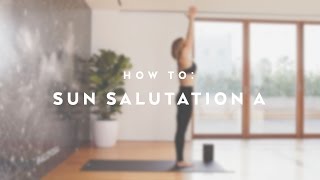 How To Sun Salutation A with Caley Alyssa [upl. by Asiruam]