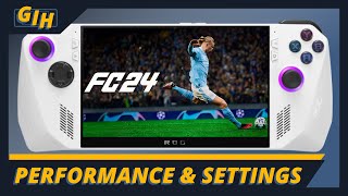 ROG Ally FC 24 Gameplay Performance amp Settings  Finally Working [upl. by Tamer]