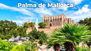 🇪🇸 Walking in PALMA DE MALLORCA 4K Spain [upl. by Ardnalahs]