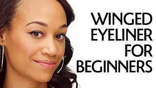 Winged Eyeliner for Beginners Using Makeup Tape  Sephora [upl. by Lehplar]