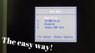 How to enter the Boot Options Menu on a Fujitsu Siemens Esprimo  The easy way [upl. by Lleryt]