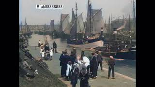 Het Scheveningse Vissersleven in 1925 in kleur Life in the Scheveningen Fishing village in 1925 [upl. by Jakie130]