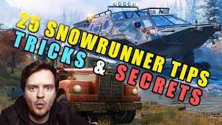 25 ESSENTIAL SnowRunner tips tricks amp secrets [upl. by Anitram]