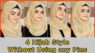 4 Easy Hijab Styles  Hijab Styles Tutorial  Dietitian Aqsa [upl. by Georgina847]