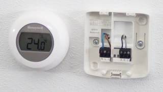 Montage et raccordement du thermostat Rond  Honeywell Home [upl. by Orola]