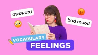 ✏️ Vocabulario FEELINGS  Sentimientos y emociones en inglés [upl. by Aniuqal]