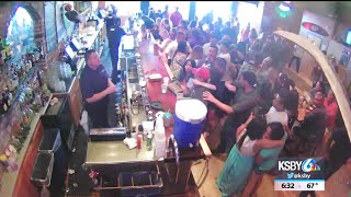 SLO City worker on leave after video surfaces of bar fight [upl. by Sargent]