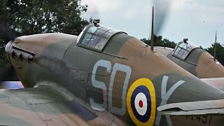 Hurricanes amp Spitfires No Music Just V12 Merlin Sound [upl. by Enymsaj]