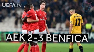 AEK 23 BENFICA UCL HIGHLIGHTS [upl. by Freda]