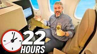 22hrs in Etihad Airways BUSINESS CLASS Japan to Europe [upl. by Ennaitak]