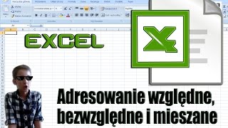 Excel  adresowanie względne bezwzględne i mieszane [upl. by Anyat472]