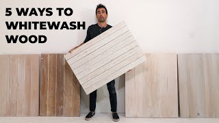 5 DIY White Wash Finishes for Wood [upl. by Armand]