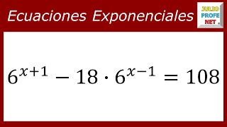 ECUACIONES EXPONENCIALES  Ejercicio 11 [upl. by Enetsuj585]