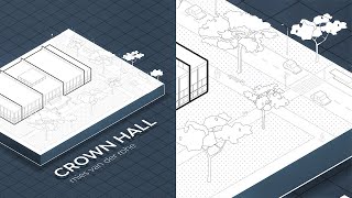 Urban Isometric Diagram in Architecture [upl. by Ddene]