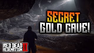 Red Dead Redemption 2  SECRET Gold Cave Treasure Map BIG Reward [upl. by Nueoht]