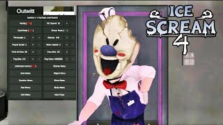 Ice Scream 4 Outwitt Mod Full Gameplay [upl. by Etna]