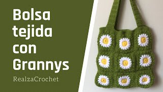 🌸SORPRESA Aprende como tejer un Bolso con GRANNYS a Crochet [upl. by Zavras]