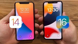 iOS 14 vs iOS 16 on iPhone X [upl. by Heddie]