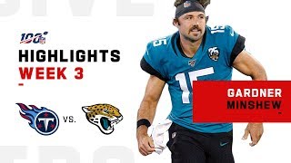 Gardner Minshew Leads Jags First Win  NFL 2019 Highlights [upl. by Naresh]