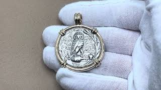 Owl and Athena Tetradrachm Pendant [upl. by Lenora737]