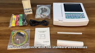 CONTEC ECG1200G Operation Video  Start a new measurement [upl. by Ayet]