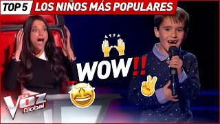 Son los talents MÁS POPULARES de La Voz Kids [upl. by Atirehgram884]