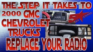 The steps it take to replace your radio Chevy Silverado or Tahoe GMC Sierra or Yukon [upl. by Ennayar]