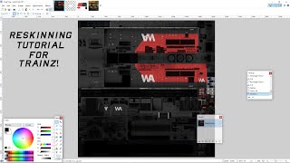 Trainz Reskinning Tutorial How to make a blank How to patch How to paint [upl. by Tanberg147]