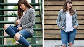 Crochet the Everyday Cardigan Sweater [upl. by Brabazon382]