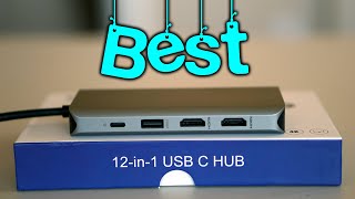 USB TypeC Hub Review Elecife 12in1 with Dual 4K HDMI supporting 4K60Hz Best homeoffice setup [upl. by Caiaphas]