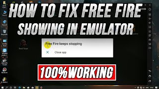 How To fix Free Fire Showing Free Fire Keeps Stopped In Emulator 2023  Free Fire Problem Kaise Fix [upl. by Aldis498]