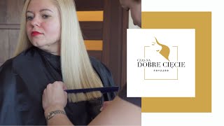 🔥 WŁOSY POD LINIJKĘ W 5 MINUT  How to CUT HAIR STRAIGHT EASY [upl. by Goldwin]