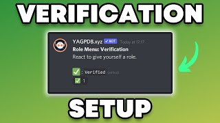 How to Setup a Discord Verification System in 2022 [upl. by Skvorak925]