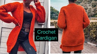 Easy Crochet Cardigan [upl. by Walrath]